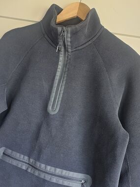 Nike Tech Quarter Zip Men's Black Pullover Size Small